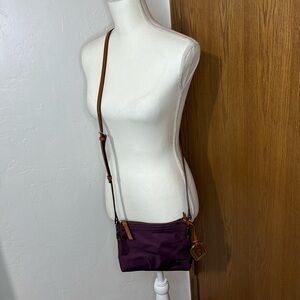 Dooney & Bourke Bordeaux nylon crossbody pouchette bag